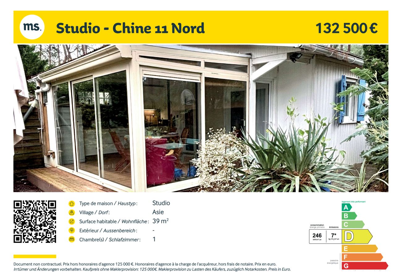 Studio in Grayan-et-l´Hôpital - CHINE 11 NORD