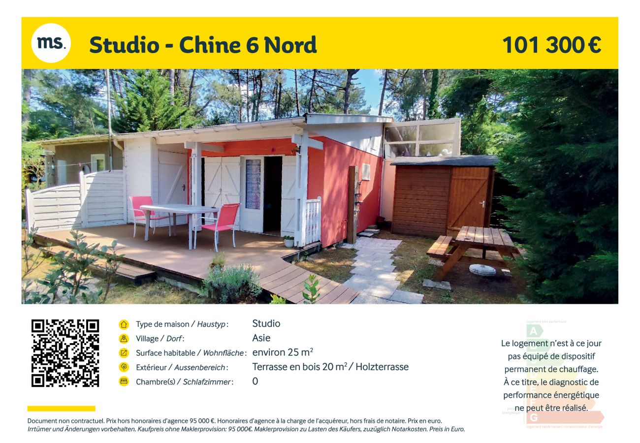 Studio in Grayan-et-l´Hôpital - CHINE 6 NORD