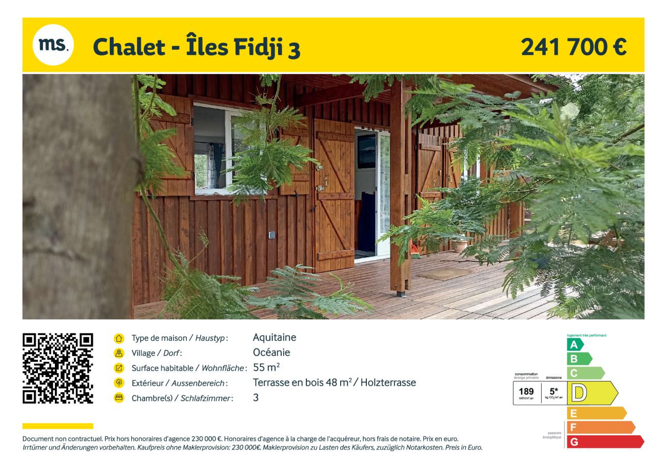 Chalet à Grayan-et-l´Hôpital - ILES FIDJI 3