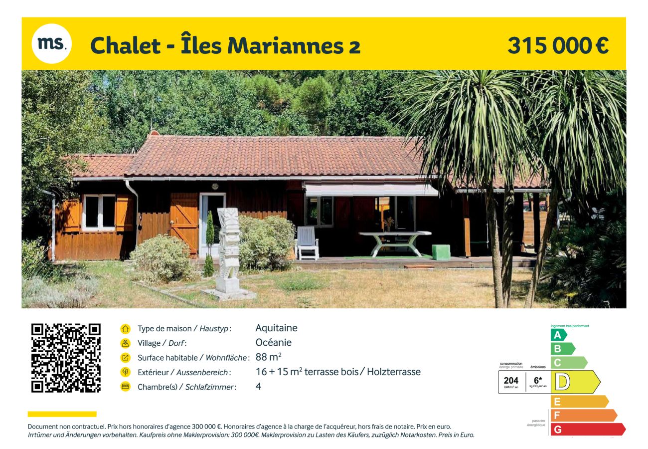 Chalet à Grayan-et-l´Hôpital - ILES MARIANNES 2